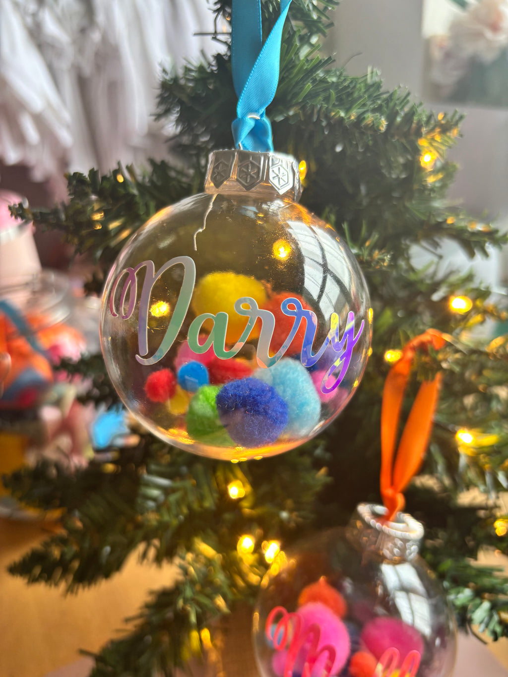 Personalised filled bauble